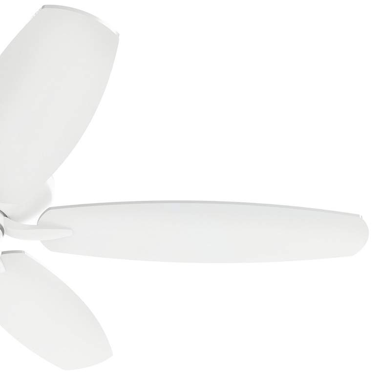 Image 6 52" Renew Matte White Ceiling Fan w/ Gray and White Blades more views