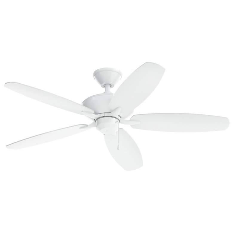 Image 2 52" Renew Matte White Ceiling Fan with Matte White Blades