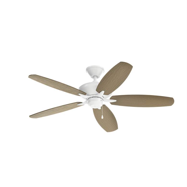 Image 3 52" Renew Matte White Ceiling Fan with Matte White Blades more views