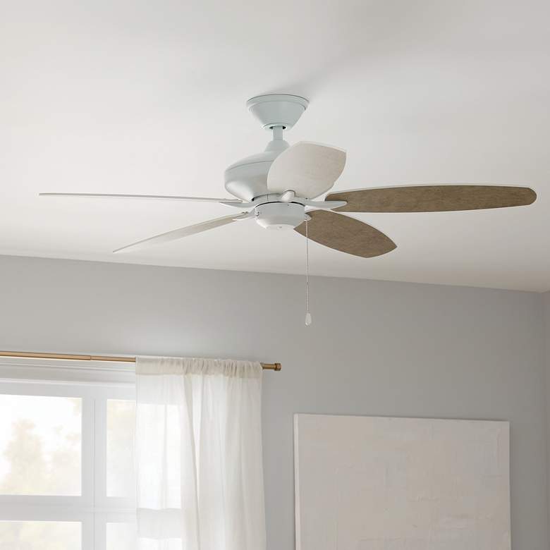 Image 5 52" Renew Matte White Ceiling Fan with Matte White Blades more views