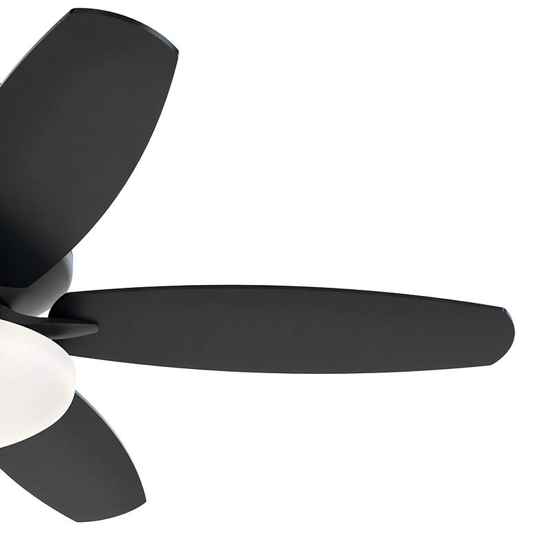 Image 5 52" Renew Satin Black Ceiling Fan w/ Black and Silver Blades more views