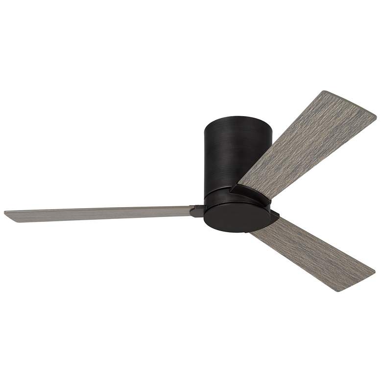 Image 1 52" Rozzen Aged Pewter Ceiling Fan with Weathered Oak Blades