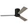 52" Rozzen Aged Pewter Ceiling Fan with Weathered Oak Blades