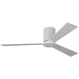 Image1 of 52" Rozzen Matte White Ceiling Fan with White Blades