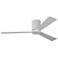 52" Rozzen Matte White Ceiling Fan with White Blades