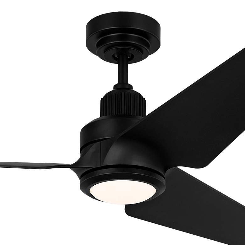 Image 2 52" Ruhlmann Midnight Black Smart CCT LED Ceiling Fan more views