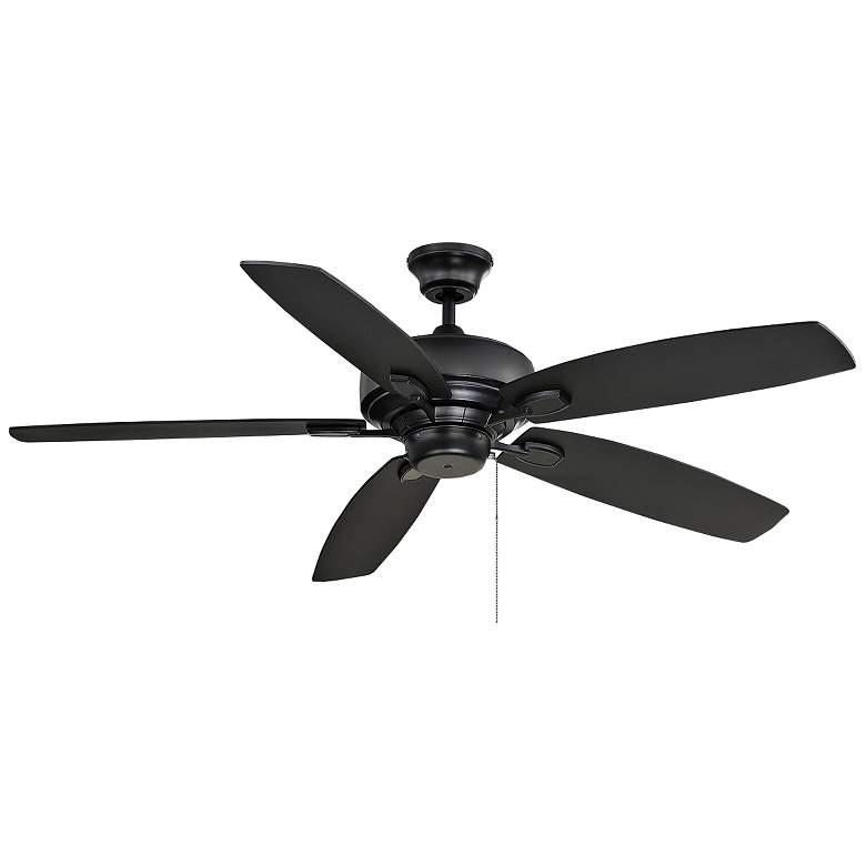 Image 1 52 inch Savoy House Matte Black Pull Chain Ceiling Fan