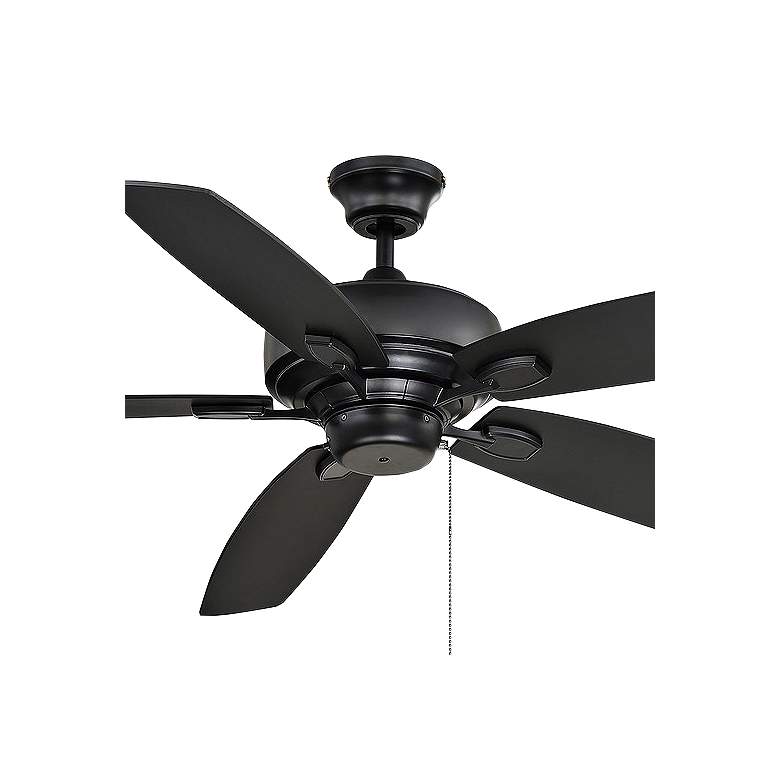 Image 2 52" Savoy House Matte Black Pull Chain Ceiling Fan more views