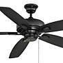 2_52" Savoy House Matte Black Pull Chain Ceiling Fan more views