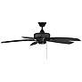 4_52" Savoy House Matte Black Pull Chain Ceiling Fan more views
