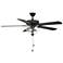 52" Savoy House Vitello Matte Black LED Ceiling Fan