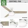 4_52" Sentinel Fresh White LED Ceiling Fan more views