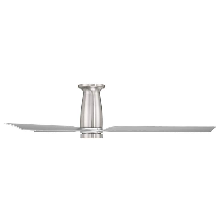 Image 3 52" Smooth Brushed Nickel and Silver LED Smart Ceiling Fan more views