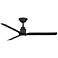 52" Smooth Matte Black LED Smart Ceiling Fan