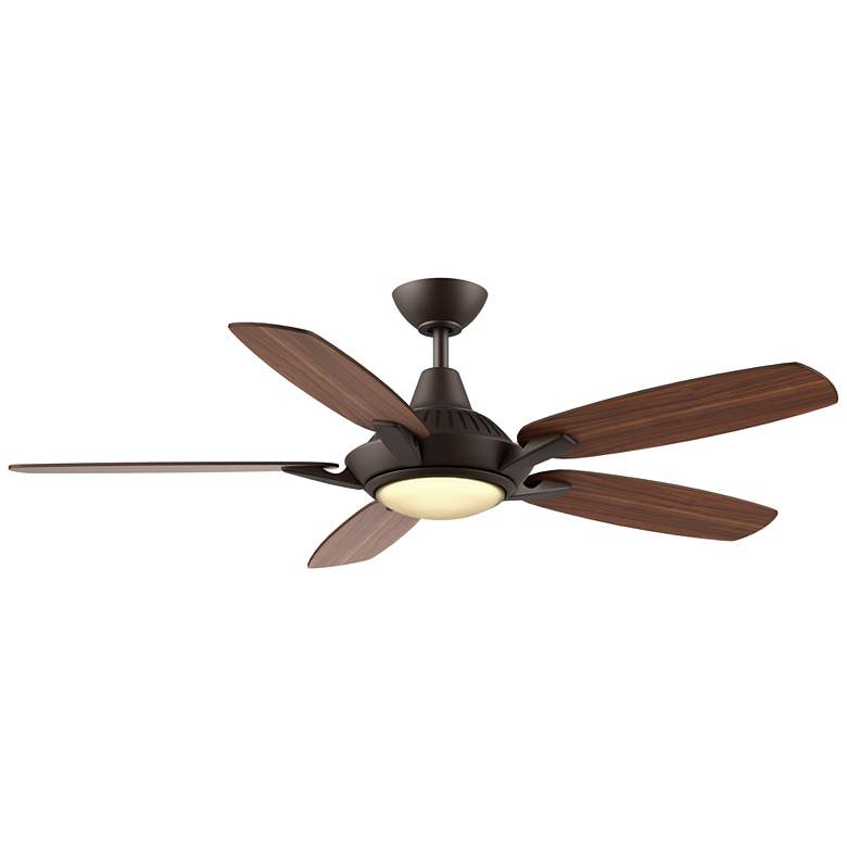 Image 1 52" Solero Oiled Bronze LED Ceiling Fan