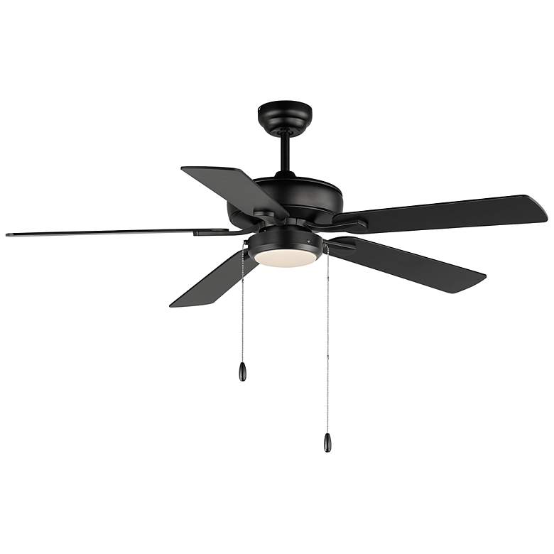 Image 2 52" Super-Max Fan w/ LED Light Kit - Black Black more views