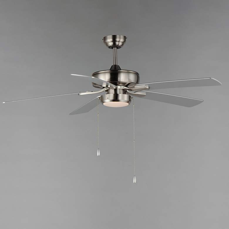 Image 3 52" Super-Max Fan w/ LED Light Kit - Nickel Satin Nickel more views