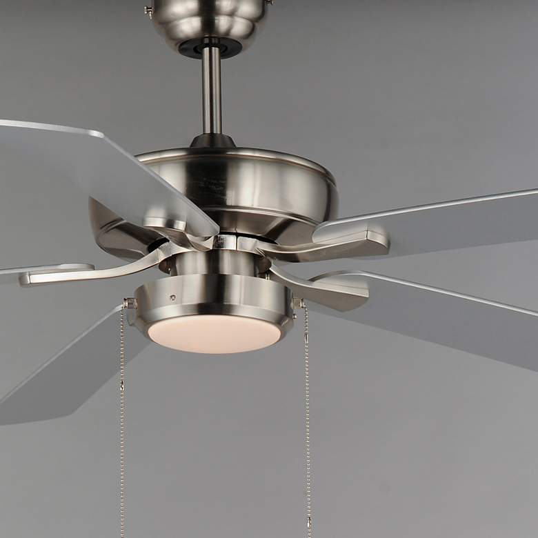 Image 4 52" Super-Max Fan w/ LED Light Kit - Nickel Satin Nickel more views
