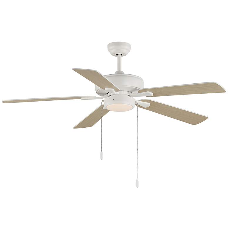 Image 1 52" Super-Max Fan w/ LED Light Kit - White Matte White
