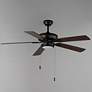 3_52" Super-Max Maxim Black Finish LED Pull-Chain Ceiling Fan more views