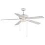 2_52" Super-Max Maxim Matte White Finish LED Pull-Chain Ceiling Fan more views