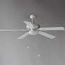 3_52" Super-Max Maxim Matte White Finish LED Pull-Chain Ceiling Fan more views