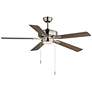2_52" Super-Max Maxim Satin Nickel Finish LED Pull-Chain Ceiling Fan more views