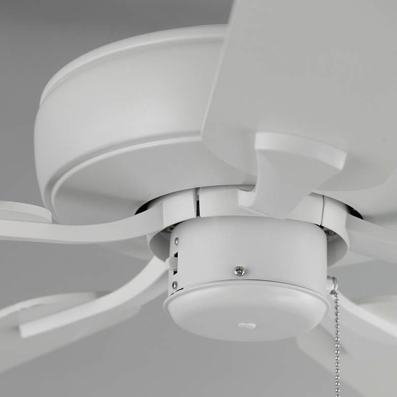Image 4 52" Super-Max Maxim White Finish Pull-Chain Ceiling Fan more views