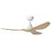52" Surfline Matte White Ceiling Fan w/ Coastal Oak Blades
