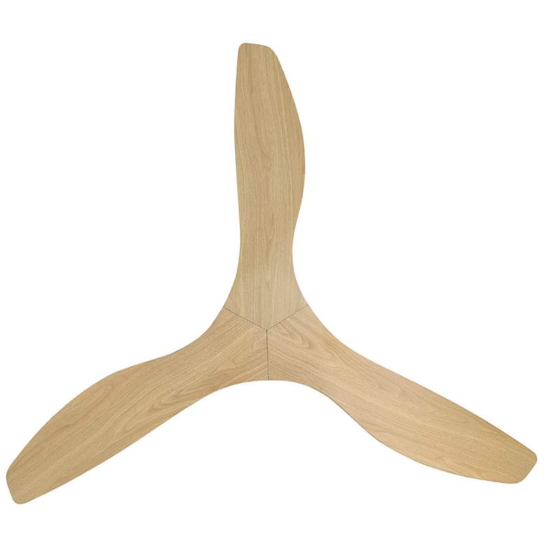 Image 3 52" Surfline Matte White Ceiling Fan w/ Coastal Oak Blades more views