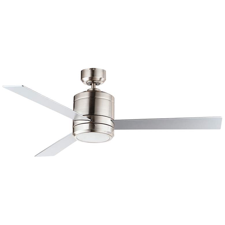 Image 1 52" Tanker Satin Nickel LED Ceiling Fan