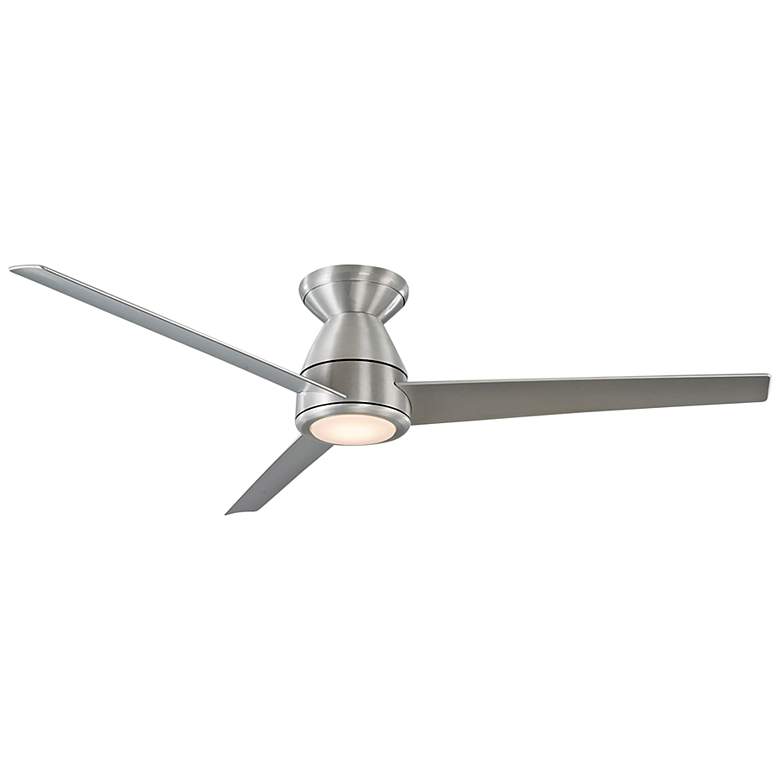 Image 3 52" Tip Top Brushed Aluminum 2700K LED Hugger Ceiling Fan