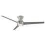 3_52" Tip Top Brushed Aluminum 2700K LED Hugger Ceiling Fan