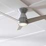 2_52" Tip Top Brushed Aluminum 2700K LED Hugger Ceiling Fan