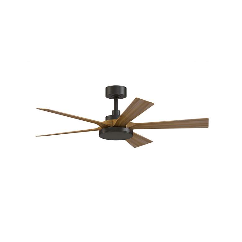 Image 1 52" TorchAire Bronze LED Smart Ceiling Fan with Koa Blades