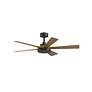 1_52" TorchAire Bronze LED Smart Ceiling Fan with Koa Blades