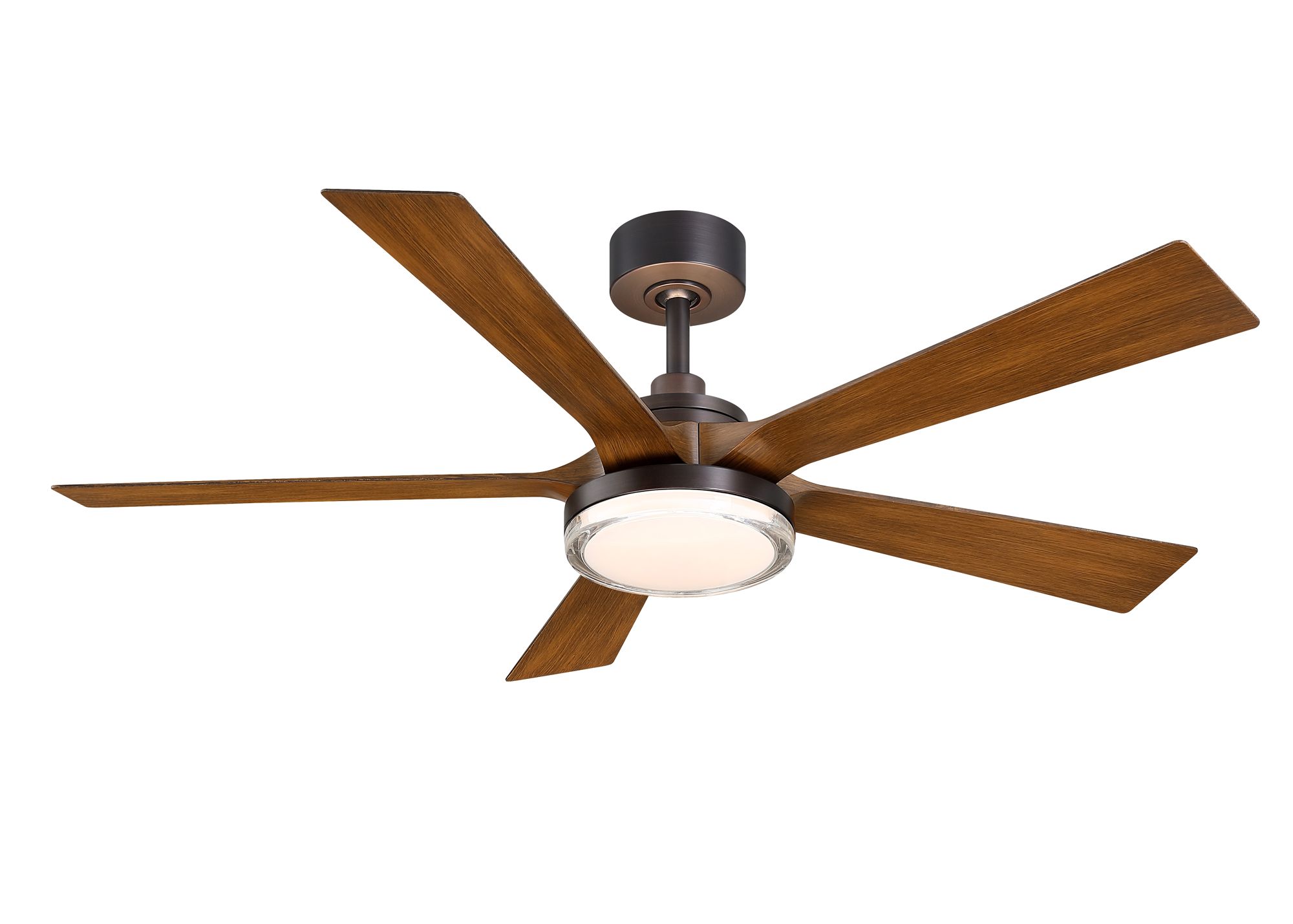 Image 3 52" TorchAire Bronze LED Smart Ceiling Fan with Koa Blades more views