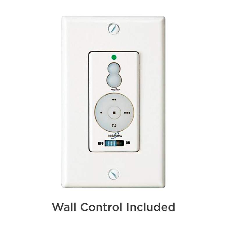 Image 4 52" Traditional Concept White Wet Flushmount Fan with Wall Control more views
