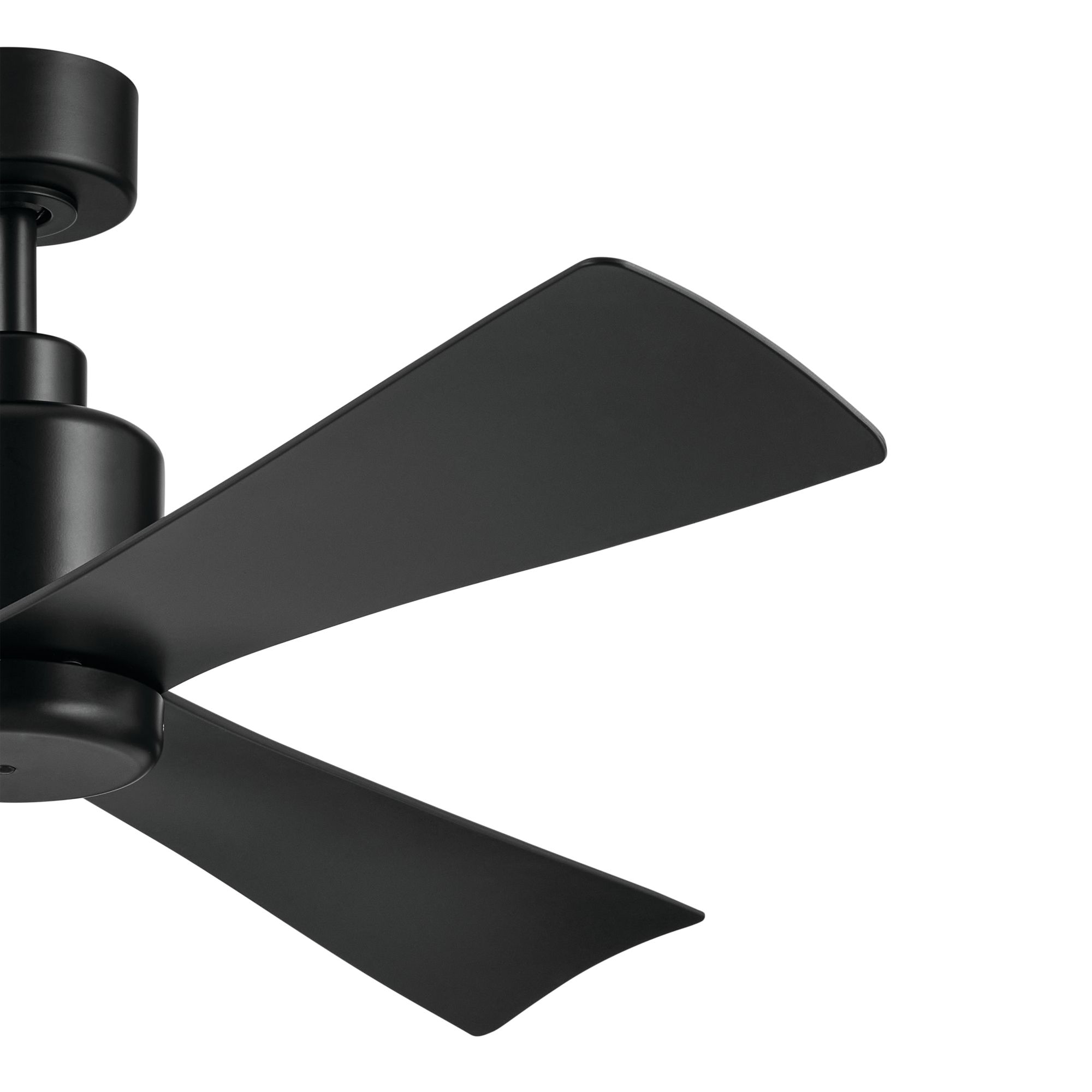 Image 2 52 Inch True Ceiling Fan in Satin Black with Satin Black Blades more views