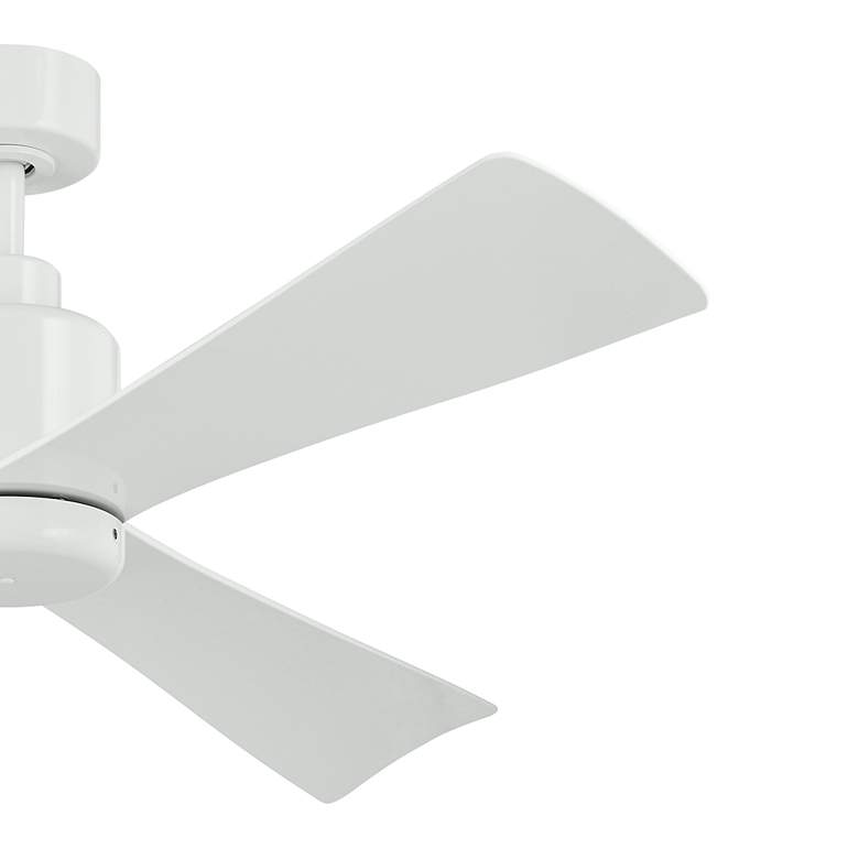 Image 3 52 Inch True Ceiling Fan in White with White Blades more views