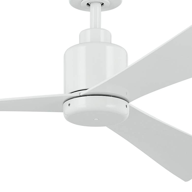 Image 4 52 Inch True Ceiling Fan in White with White Blades more views