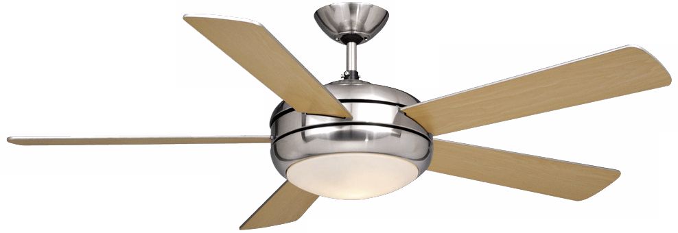 52" Vaxcel Rialta Satin Nickel Finish Ceiling Fan