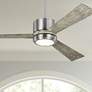 52" Vision Brushed Steel LED Ceiling Fan with Remote