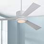 52" Vision Matte White Modern LED Ceiling Fan with Remote
