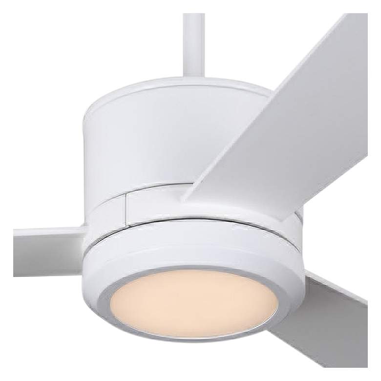Image 3 52" Vision Matte White Modern LED Ceiling Fan with Remote more views