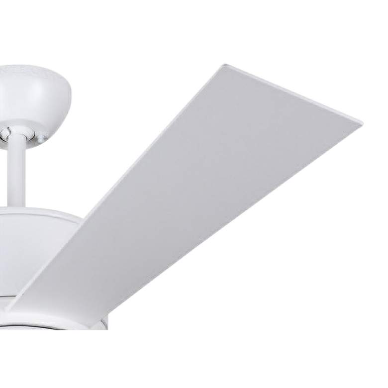 Image 4 52" Vision Matte White Modern LED Ceiling Fan with Remote more views