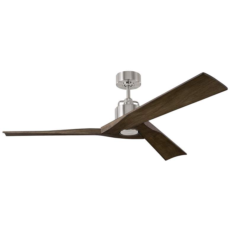 Image 1 52" Visual Comfort Alma Brushed Steel Smart Ceiling Fan