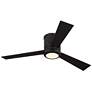 2_52" Visual Comfort Clarity LED Bronze Indoor Hugger Fan with Remote