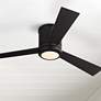 1_52" Visual Comfort Clarity LED Bronze Indoor Hugger Fan with Remote