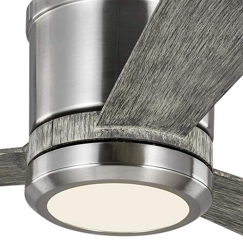 Image 3 52" Visual Comfort Clarity Max Steel LED Hugger Fan with Remote more views